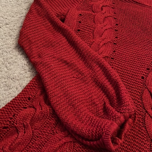 Mango red sweater dress. Perfect for Christmas - Picture 2 of 6